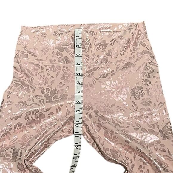 Fabletics Pure Luxe Metallic Rose Gold Pull On Leggings, Size M? - Picture 6 of 7